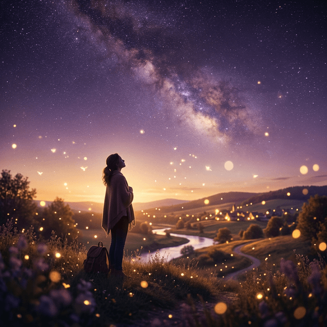 思念宝 - 温暖的星空背景